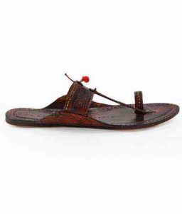 Breathtaking Authentic Dark Brown Kolhapuri For Women