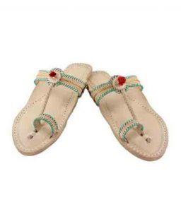 Remarkable Designer’S Natural Kolhapuri For Women