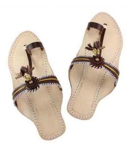 Awesome Designer’S Brown Kolhapuri For Women