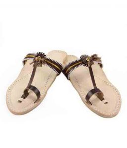 Awesome Designer’S Brown Kolhapuri For Women