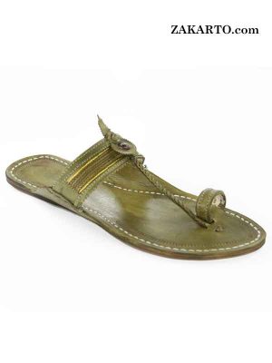 Extraordinary Seaweed Kolhapuri Chappal For Men