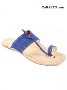 Good Looking Denim Kolhapuri Chappal For Men