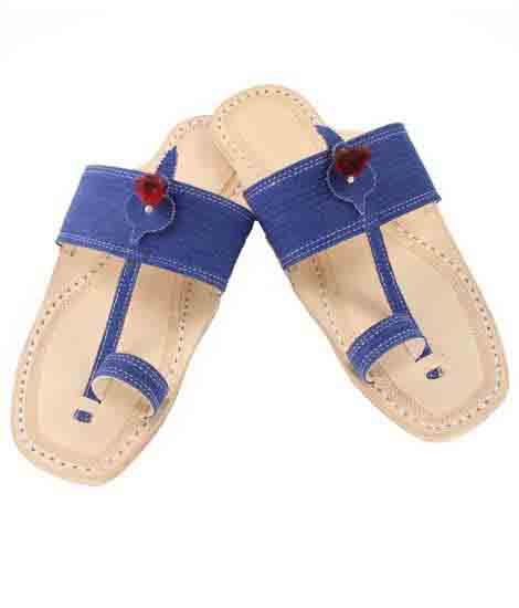 Good Looking Denim Kolhapuri Chappal For Men