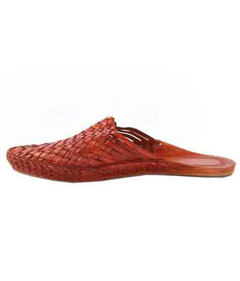 Splendid Tan Color Kolhapuri Half Shoe