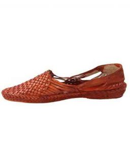 Noble Looking Tan Color Chatai Patta Kolhapuri Shoe For Men