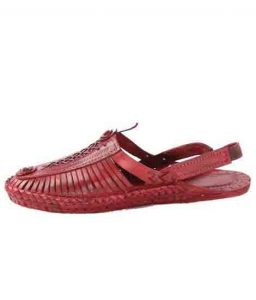 Wonderful Cherry Red Half Kolhapuri Shoe