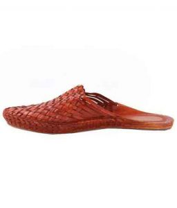 Splendid Tan Color Half Kolhapuri Ladies Shoe