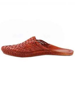 Splendid Tan Color Half Kolhapuri Ladies Shoe