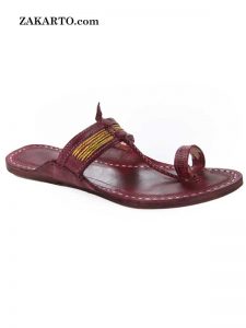 Amazing Dark Pink Ladies Kolhapuri Chappal