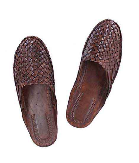 Brown Nice-Looking Half Kolahpuri Shoe For Men