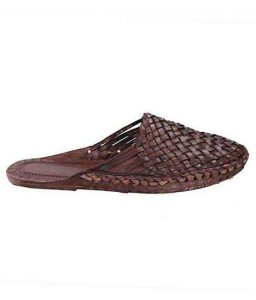 Brown Nice-Looking Half Kolahpuri Shoe For Men