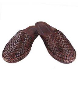 Brown Nice-Looking Half Kolahpuri Shoe For Men