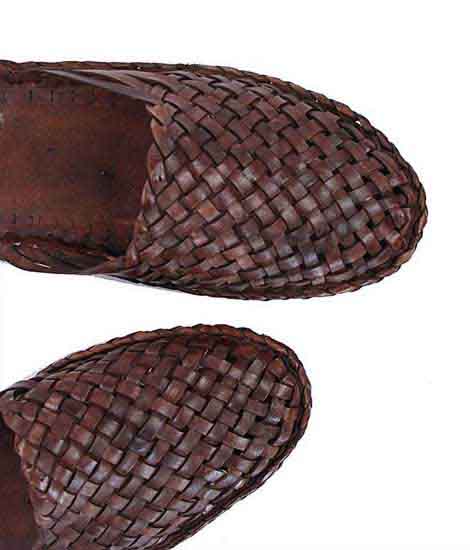 Brown Nice-Looking Half Kolahpuri Shoe For Men