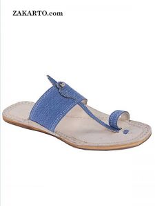 Extraordinary Denim Light Blue Men Chappal