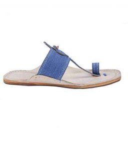 Extraordinary Denim Light Blue Men Chappal