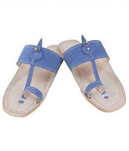 Extraordinary Denim Light Blue Men Chappal