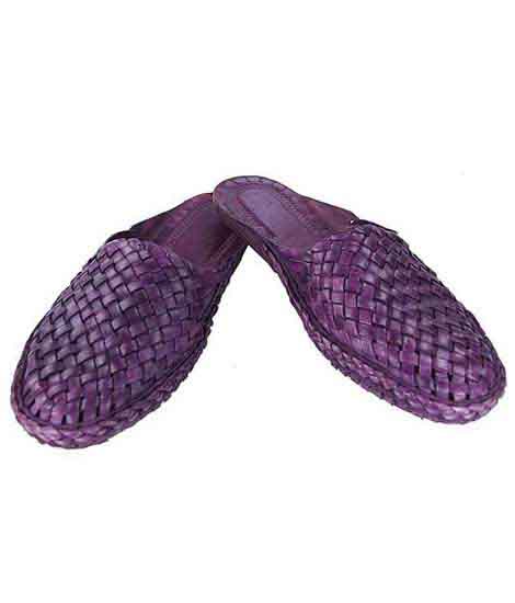 Lovely Purple Half Shoe For Men
