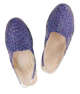 Lovely Dark Blue Back Strip Half Shoe For Men