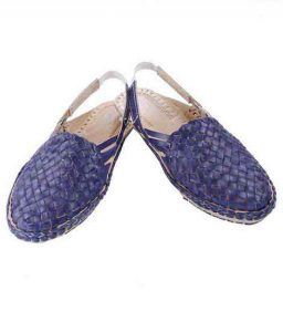 Lovely Dark Blue Back Strip Half Shoe For Men