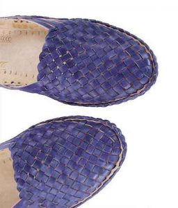 Lovely Dark Blue Back Strip Half Shoe For Men