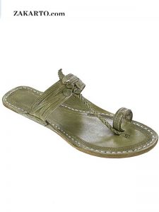 Old-Fashioned Kurundwadi Style Seaweed Kolhapuri Chappal For Men