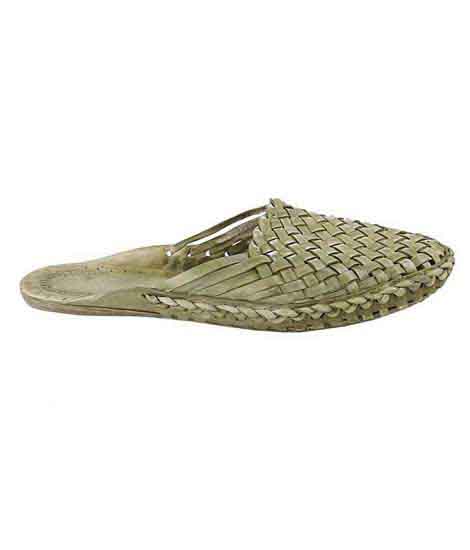 Elegant Seaweed Half Shoe For Men