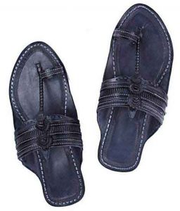 All Time Preferred Black Kolhapuri Chappal For Men