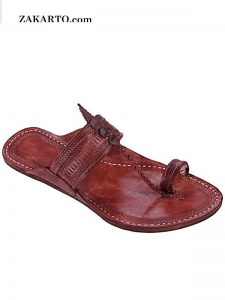 Genuine Good Looking Red Brown Kolhapuri Chappal For Men