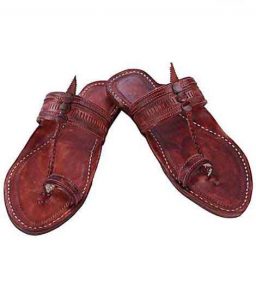 Genuine Good Looking Red Brown Kolhapuri Chappal For Men