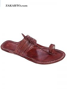 All Time Preferred Red Brown Kolhapuri Chappal For Men