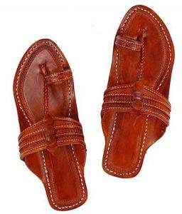 Tan Color Beautiful Pointed Kolhapuri Chappal For Men