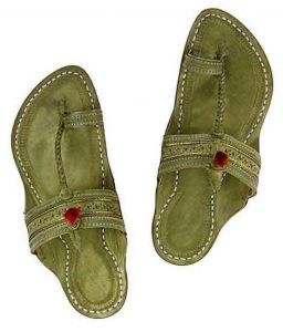 Splendid Seaweed Kapshi Red Gonda Kolhapuri Chappal For Men