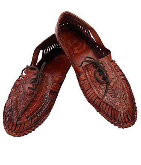 Astonishing Red Brown Designers’ Kolhapuri Shoe For Men