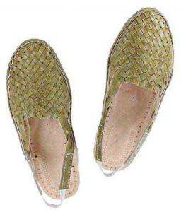 Outstanding Seaweed Designer’S Mat Design Back Strip Ladies Kolhapuri Half Shoe