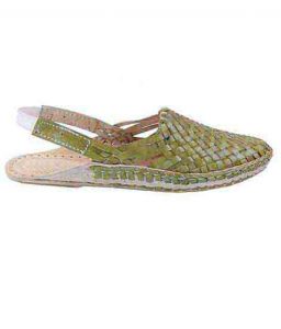 Outstanding Seaweed Designer’S Mat Design Back Strip Ladies Kolhapuri Half Shoe