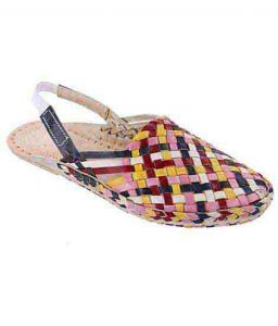 Awesome Mat Style Designer’S Five Color Back Strip Ladies Kolhapuri Half Shoe