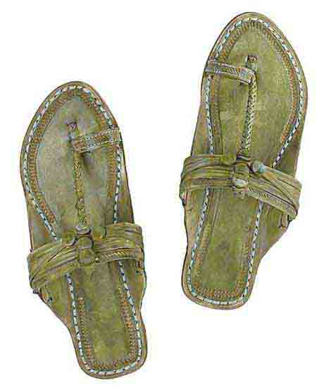 Old-Fashioned Kurundwadi Style Seaweed Kolhapuri Chappal For Women