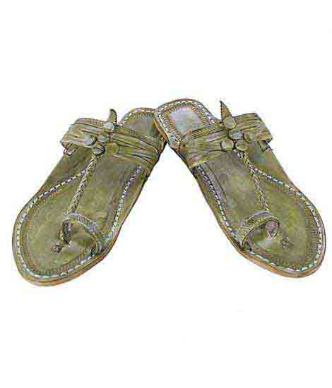 Old-Fashioned Kurundwadi Style Seaweed Kolhapuri Chappal For Women