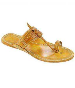 Handsome Yellow Ladies Kolhapuri Chappal