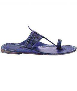 Gorgeous Dark Blue Ladies Kolhapuri Chappal