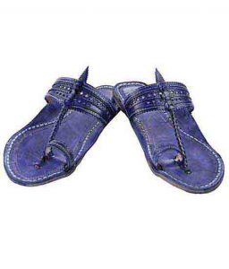 Gorgeous Dark Blue Ladies Kolhapuri Chappal