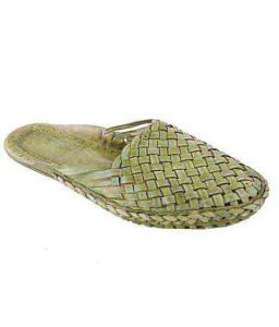Lovely Looking Seaweed Flat Heel Half Kolahpuri Shoe For Women
