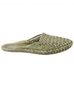 Lovely Looking Seaweed Flat Heel Half Kolahpuri Shoe For Women