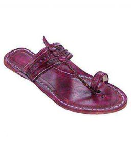 Lovely Purple Ladies Kolhapuri Chappal