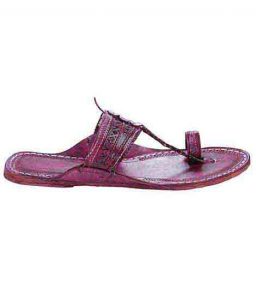 Lovely Purple Ladies Kolhapuri Chappal