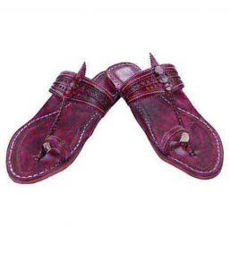 Lovely Purple Ladies Kolhapuri Chappal