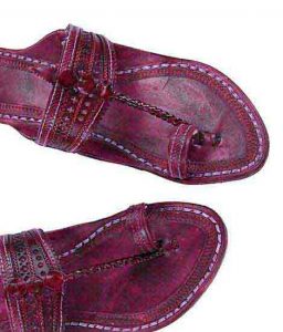 Lovely Purple Ladies Kolhapuri Chappal