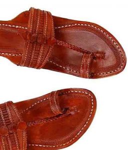 Glorious Tan Punching Women Kolhapuri Chappal