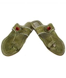 Lovely Seaweed Punching Ladies Kolapuri Chappal