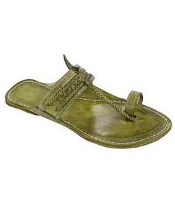 Striking Seaweed Big Braids Ladies Kolhapuri Chappal